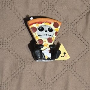 FurryBones Skeleton Pizza Slice Figurine